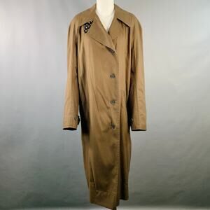 HAIDER ACKERMANN Size S Olive Black White Cotton Raglan Sleeve Coat